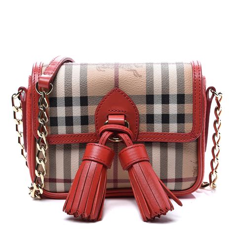 Burberry Haymarket Red Bags & Handbags for Women